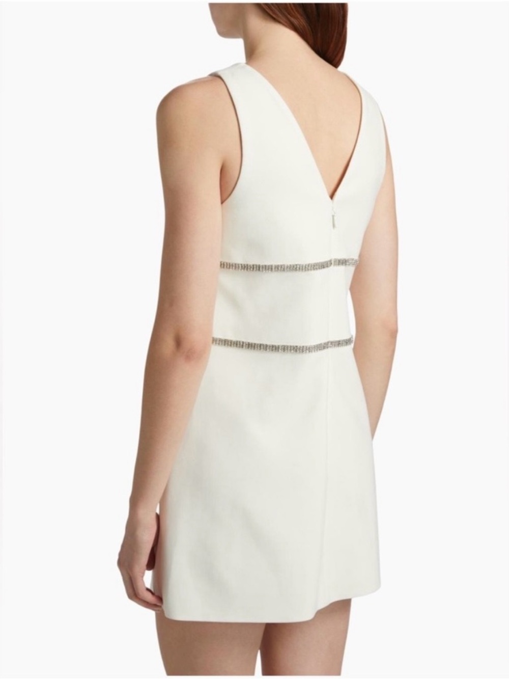 NWT Cinq à Sept Crystal Bow Mini Dress Sz 10 Cocktail Wedding Guest - Picture 2 of 15